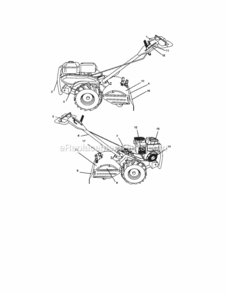 Page G Diagram and Parts List for 917290041  Craftsman Tiller
