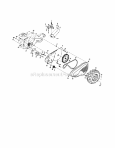 Page B Diagram and Parts List for 917290042  Craftsman Tiller