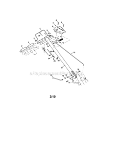Page A Diagram and Parts List for 917290043  Craftsman Tiller