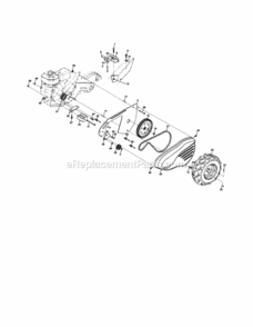 Page B Diagram and Parts List for 917290043  Craftsman Tiller