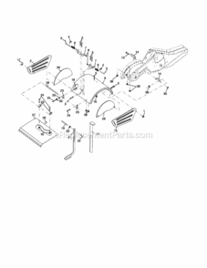 Page E Diagram and Parts List for 917290043  Craftsman Tiller