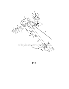 Page A Diagram and Parts List for 917290044  Craftsman Tiller