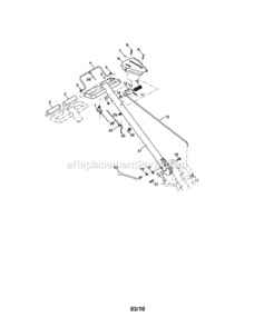Page A Diagram and Parts List for 917290045  Craftsman Tiller