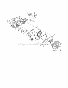 Page B Diagram and Parts List for 917290046  Craftsman Tiller