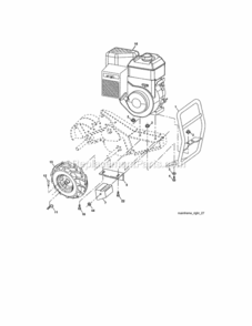 Page C Diagram and Parts List for 917290046  Craftsman Tiller