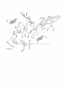 Page E Diagram and Parts List for 917290046  Craftsman Tiller