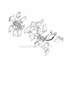 Page F Diagram and Parts List for 917290046  Craftsman Tiller
