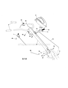 Page A Diagram and Parts List for 917290047  Craftsman Tiller