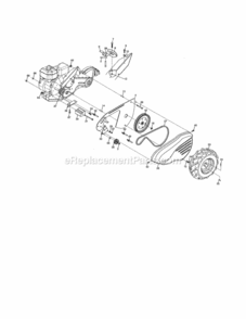Page B Diagram and Parts List for 917290047  Craftsman Tiller
