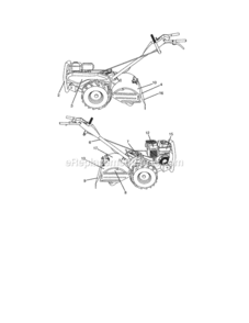Page G Diagram and Parts List for 917290047  Craftsman Tiller