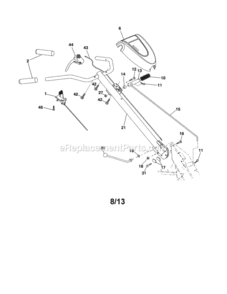 Page A Diagram and Parts List for 917290048  Craftsman Tiller