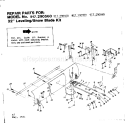 Snow Blade Kit Diagram and Parts List for 917290930  Craftsman Laser Level