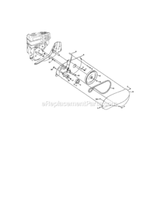 Page B Diagram and Parts List for 917291480  Craftsman Tiller