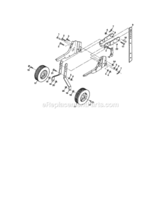 Page C Diagram and Parts List for 917291480  Craftsman Tiller