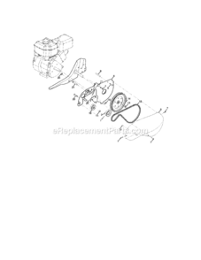 Page B Diagram and Parts List for 917291481  Craftsman Tiller