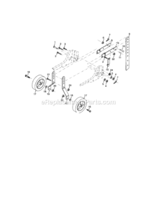 Page C Diagram and Parts List for 917291482  Craftsman Tiller