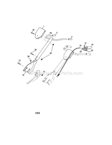 Page A Diagram and Parts List for 917291490  Craftsman Tiller