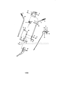 Page A Diagram and Parts List for 917292000  Craftsman Tiller