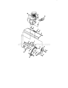 Page E Diagram and Parts List for 917292000  Craftsman Tiller