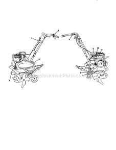 Page F Diagram and Parts List for 917292000  Craftsman Tiller