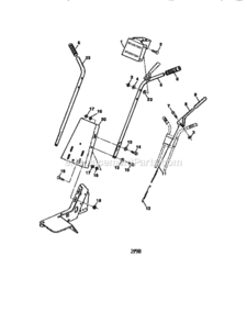 Page A Diagram and Parts List for 917292200  Craftsman Tiller