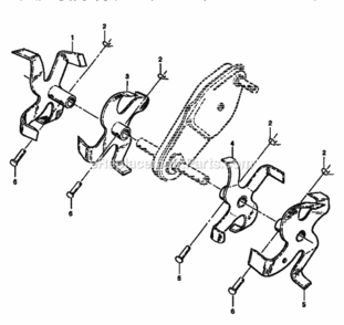 Page D Diagram and Parts List for 917292300  Craftsman Tiller