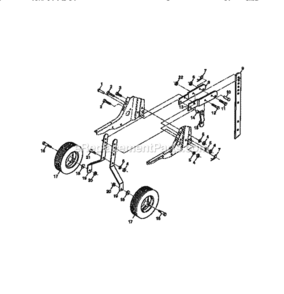 Page C Diagram and Parts List for 917292301  Craftsman Tiller