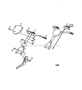 Page A Diagram and Parts List for 917292302  Craftsman Tiller