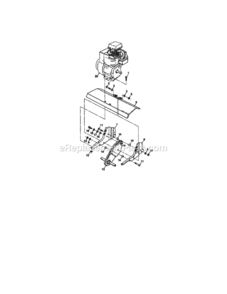 Page E Diagram and Parts List for 917292390  Craftsman Tiller