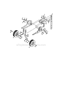Page C Diagram and Parts List for 917292391  Craftsman Tiller