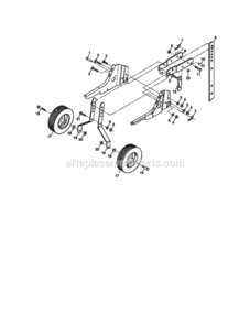Page C Diagram and Parts List for 917292392  Craftsman Tiller