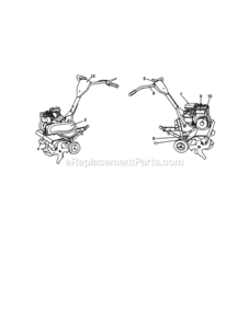Page F Diagram and Parts List for 917292392  Craftsman Tiller