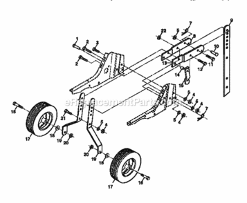 Page C Diagram and Parts List for 917292400  Craftsman Tiller