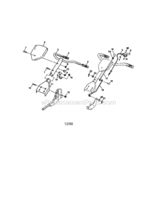 Page A Diagram and Parts List for 917292402  Craftsman Tiller