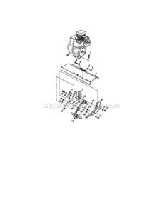 Page E Diagram and Parts List for 917292402  Craftsman Tiller