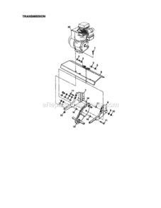 Page E Diagram and Parts List for 917292403  Craftsman Tiller