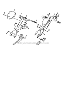Page A Diagram and Parts List for 917292450  Craftsman Tiller