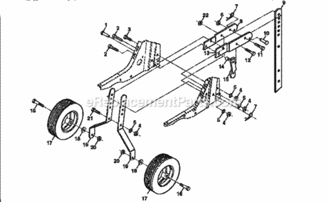 Page C Diagram and Parts List for 917292460  Craftsman Tiller