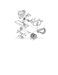 Page B Diagram and Parts List for 917292491  Craftsman Tiller