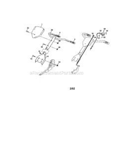 Page A Diagram and Parts List for 917292492  Craftsman Tiller