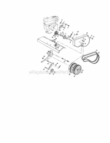 Page B Diagram and Parts List for 917292492  Craftsman Tiller