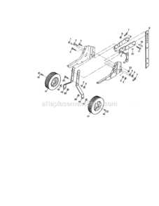 Page C Diagram and Parts List for 917292492  Craftsman Tiller