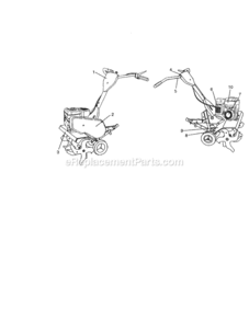 Page F Diagram and Parts List for 917292492  Craftsman Tiller