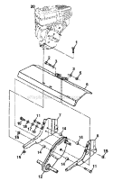 Part Location Diagram of 9057R558 Craftsman Tine Shield