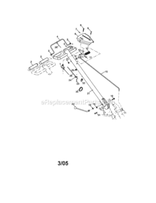 Page A Diagram and Parts List for 917292860  Craftsman Tiller