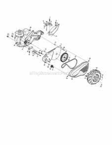 Page B Diagram and Parts List for 917292860  Craftsman Tiller