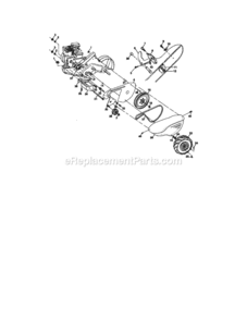 Page B Diagram and Parts List for 917293180  Craftsman Tiller