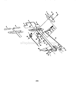 Page A Diagram and Parts List for 917293201  Craftsman Tiller