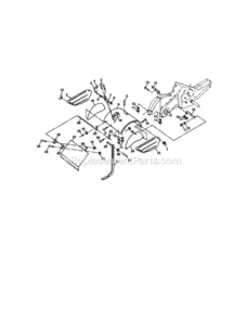 Page E Diagram and Parts List for 917293202  Craftsman Tiller