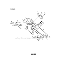 Page A Diagram and Parts List for 917293203  Craftsman Tiller